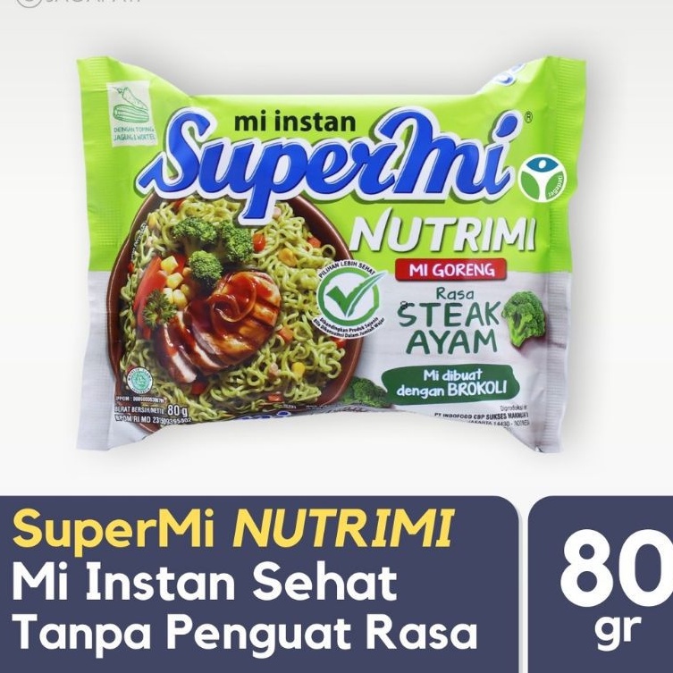 

NUTRIMI SUPERMI BROKOLI RASA STEAK AYAM TANPA MSG