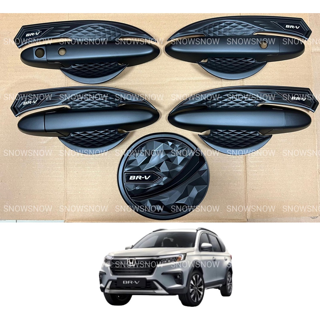 Paket Outer Handle Tank Cover Honda BRV 2022 2023 2024 UP Platinum Hitam
