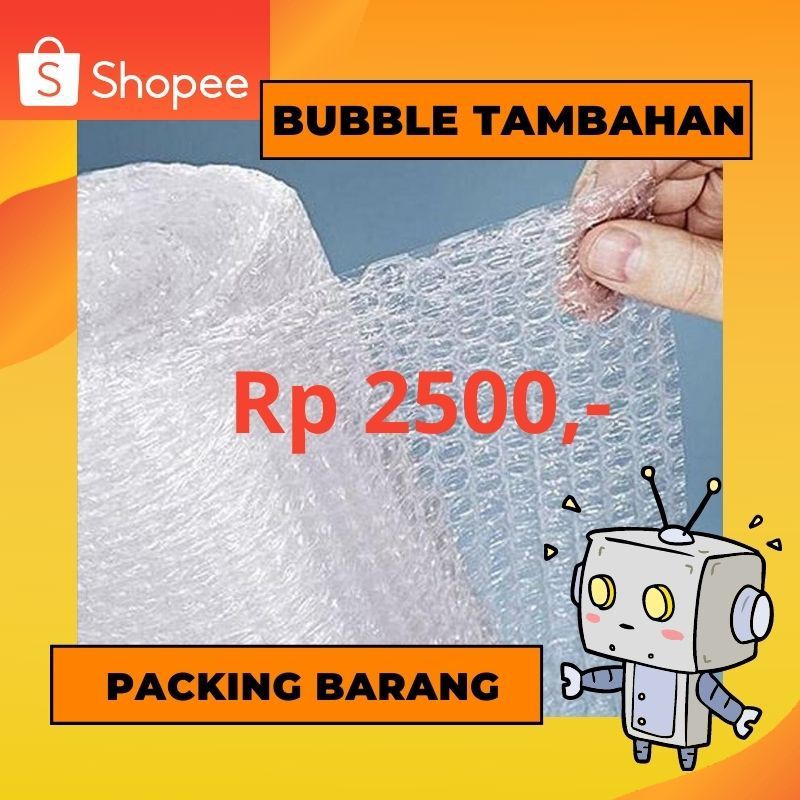 

Packing tambahan BUBBLE WRAP untuk Bahan pacah belah Agar lebih Aman dari segala resiko murah