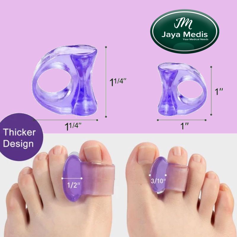 Soft Silicone Gel Toe Separator Hallux Valgus Bunion Thumb Corrector 4pair