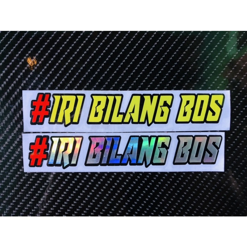 STICKER CUTTING - STIKER IRI BILANG BOS VIRAL