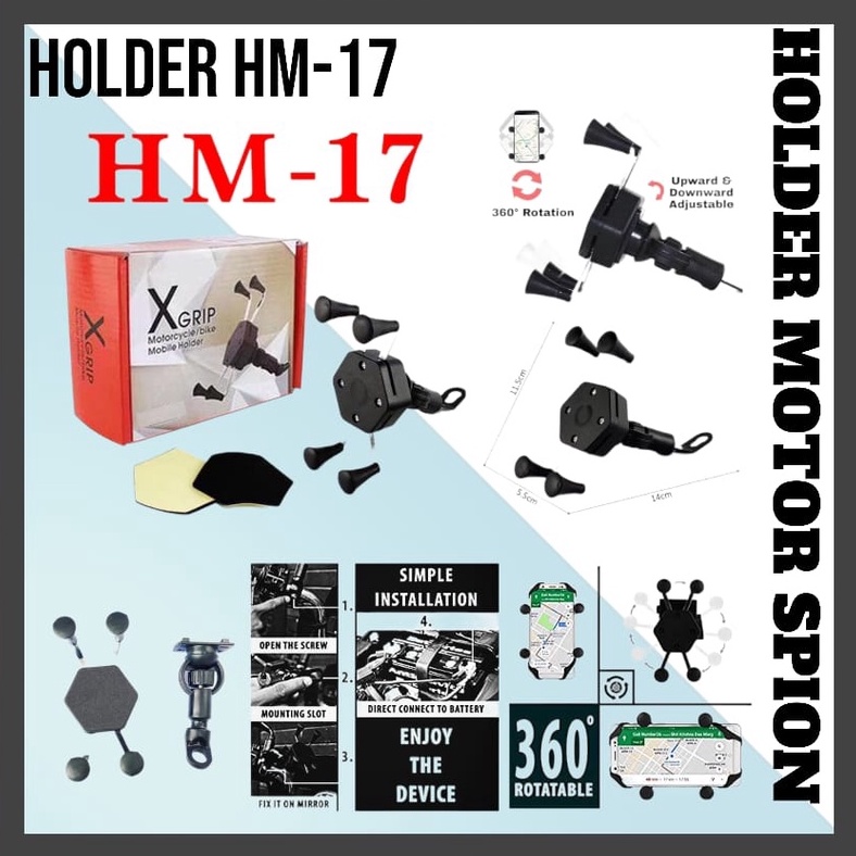 Holder Motor spion X-grip/Holder HM-17