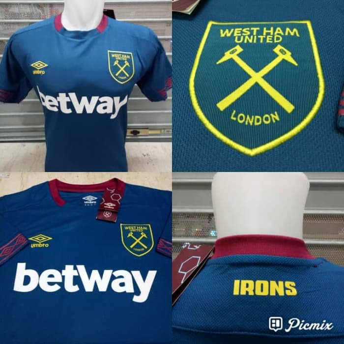 JERSEY BOLA WESTHAM AWAY 2018/2019 GRADE ORI