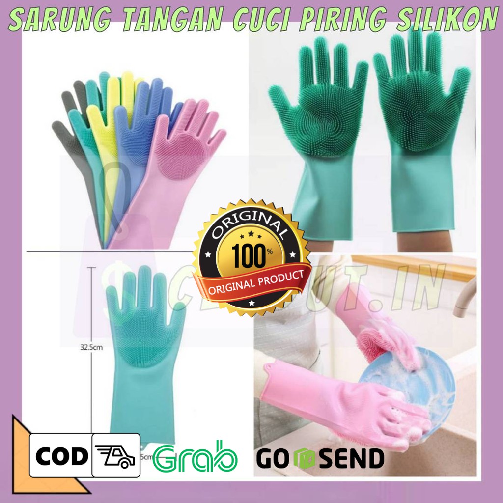 Multifunction Wash Gloves Sarung Tangan Latex Karet Household Cuci Piring