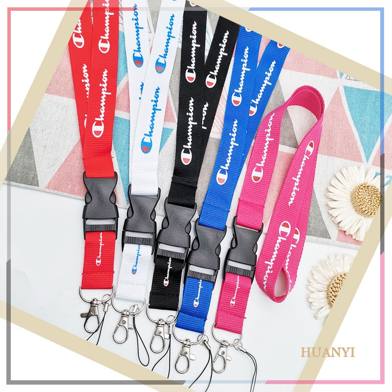 Champion Tali Lanyard Gantungan Kunci Dapat Dilepas Untuk Iphone Android Samsung Huawei Xiaomi