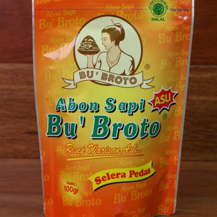 

ABON- ABON SAPI BU BROTO RASA SELERA PEDAS 100 GR -MAKANAN-KERING.