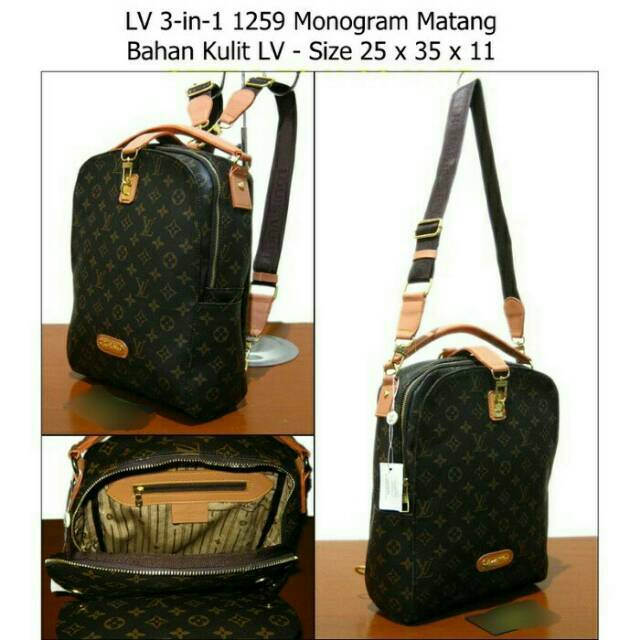 Tas LV Ransel 1259 3in1 Monogram [Semi Super]
