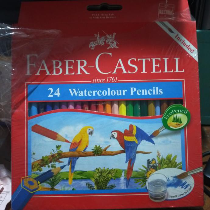 

(PERALATAN MENGGAMBAR) PENSIL WARNA WATER COLOR FABER CASTELL 24 SALE