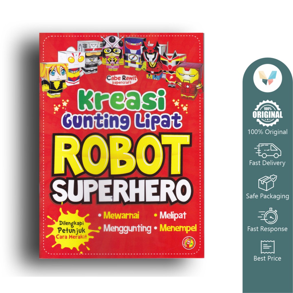 

Buku Kreasi Gunting Lipat Robot Superhero