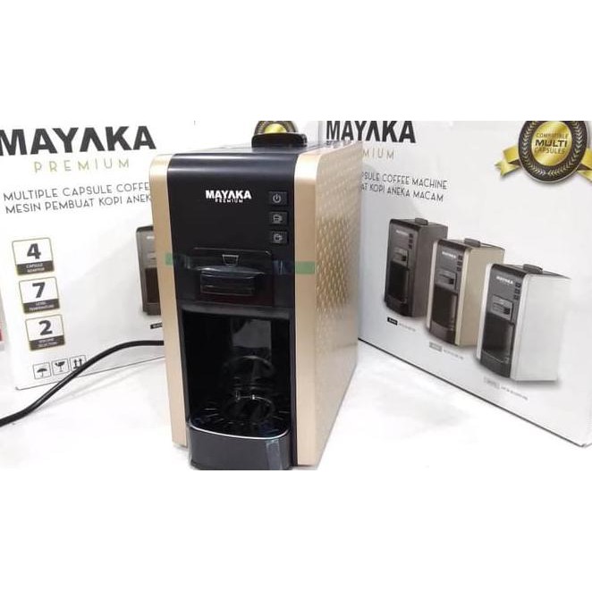 Mayaka Premium MCM832 Beige Mesin Kopi Nesspresso Capsule MCM 832 BG