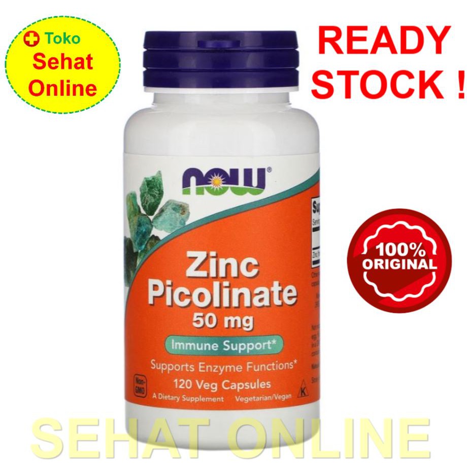 Now Foods Zinc Picolinate 50 mg 120 Vcaps