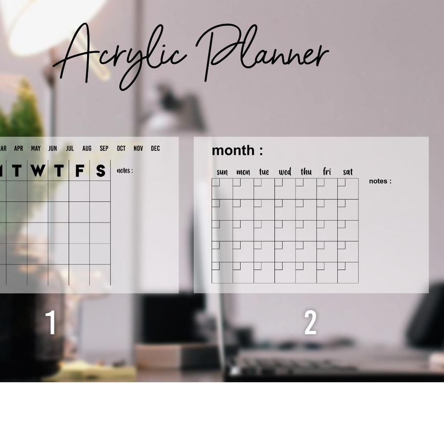 

Termurah!! (wab-234) Acrylic Planner Board READY STOK ( 4 Ukuran 9 Design )