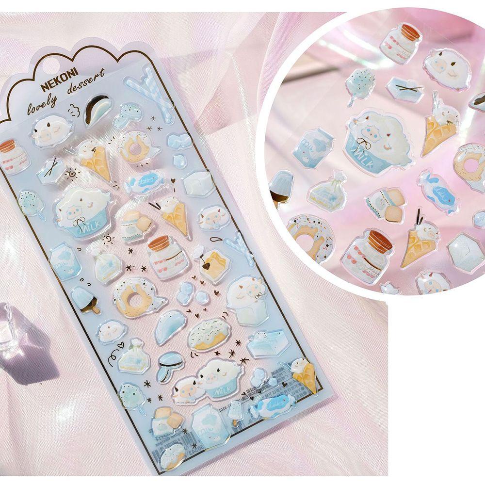 Mxbeauty Alat Tulis Stiker 3D Korea Anak Dekorasi Hadiah Perekat Diri Perlengkapan Sekolah Stiker Handphone Gadis Diary Scrapbooking Stiker