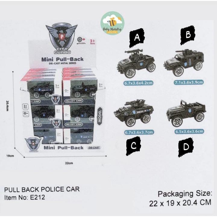 YOFI CITY GUARD ALLOY CAR / MAINAN MOBIL MOBILAN ANAK