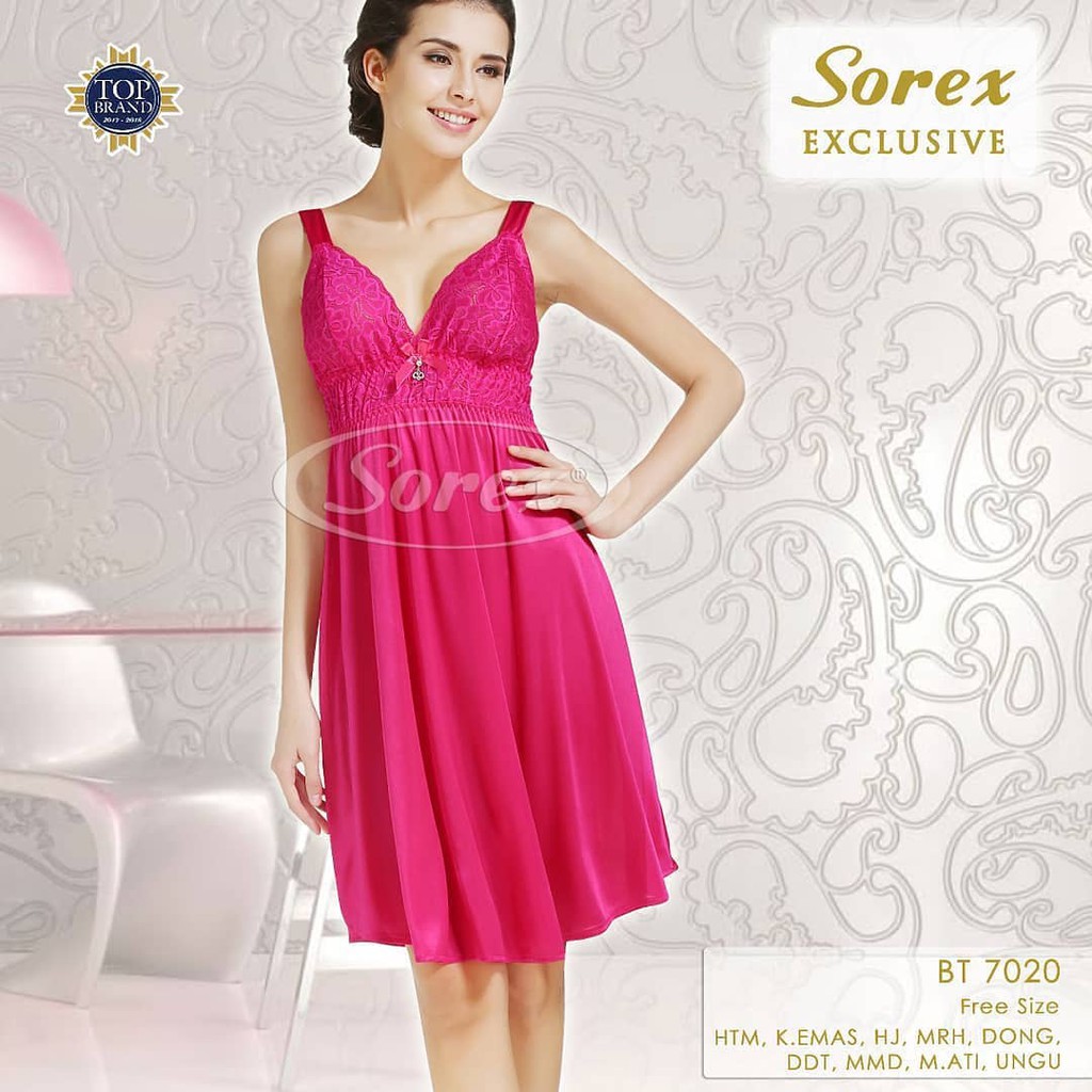 Sorex Exclusive BT 7020 Lingerie Baju Tidur Wanita Free Size L to XL