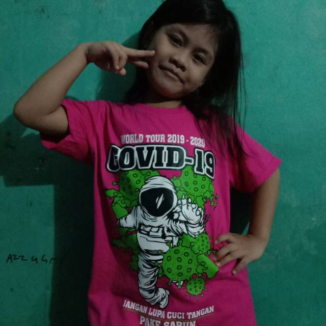 Kaos anak covid 19 (unisex)