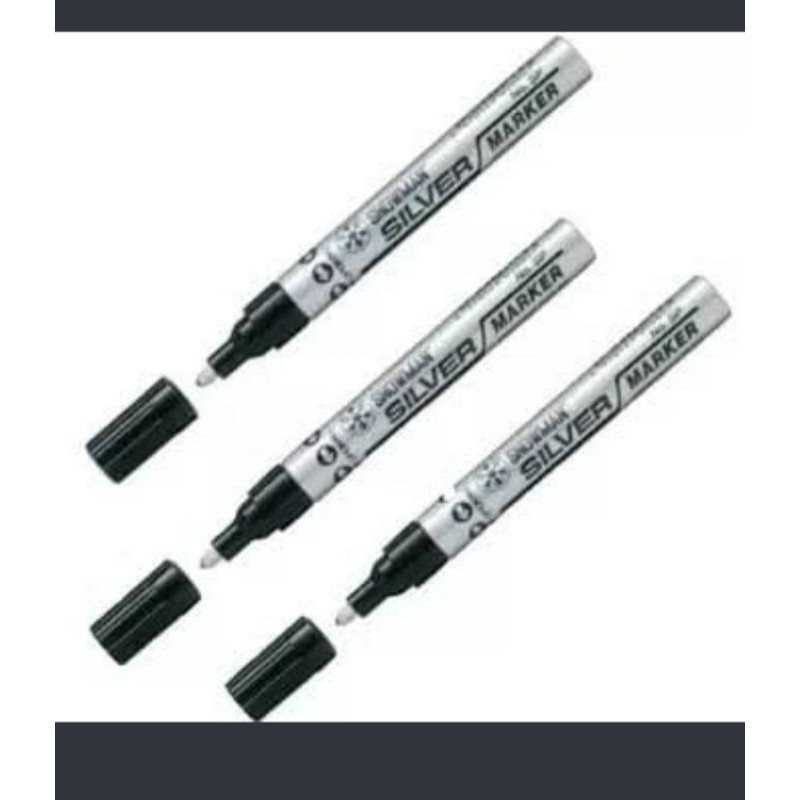 

spidol permanent paint marker silve isi(12)