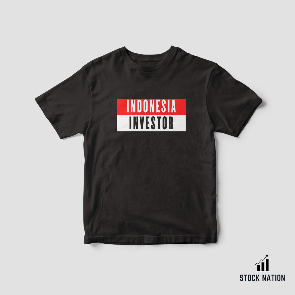 T-Shirt - INDONESIA INVESTOR - White / Black