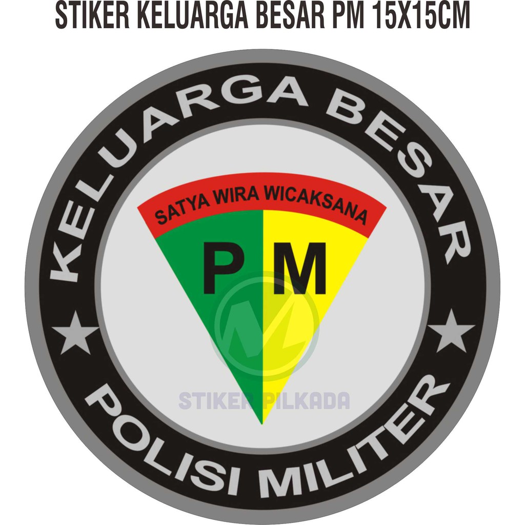 

STIKER VINYL KELUARGA BESAR PM BULAT