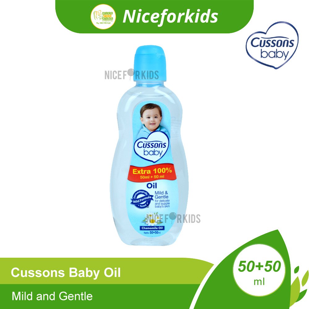 Cussons Baby Oil 50+50ml / Minyak Pijat Bayi