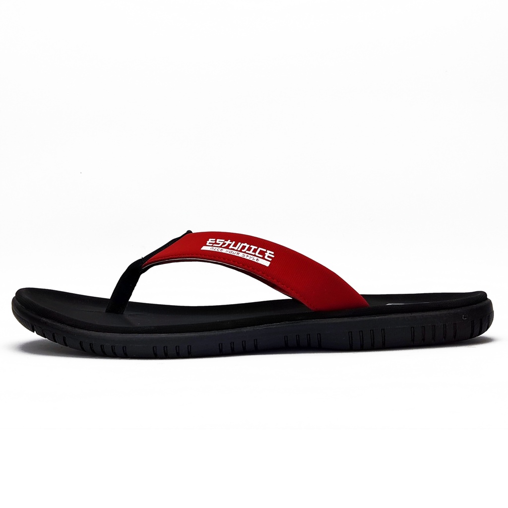 Estunice Sandal Jepit Pria Distro - Freddo D1 Merah-5