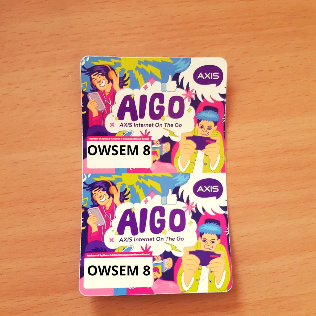 VOUCHER KUOTA INTERNET AXIS AIGO OWSEM 8 GB