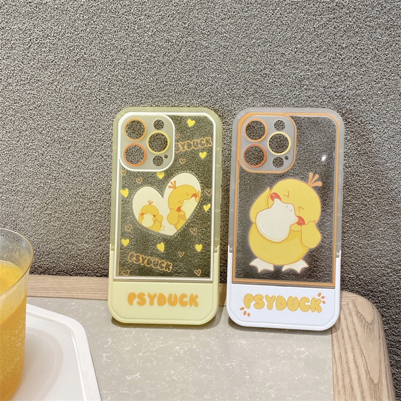 Casing flip Motif Bebek Kuning Untuk Iphone 11 12 13PROMAX X XS XR XSMAX 6 7 8 plus