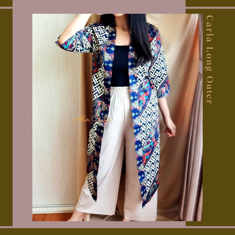 Carla Long Outer Alur Batik Modern