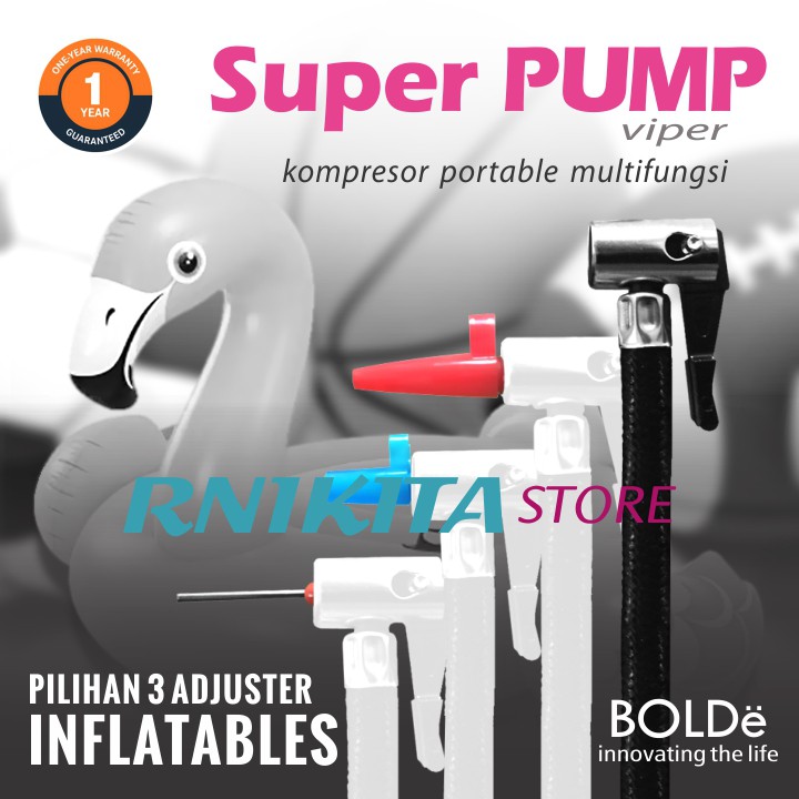 BOLDe SUPER PUMP - Pompa Ban Kompressor Portable