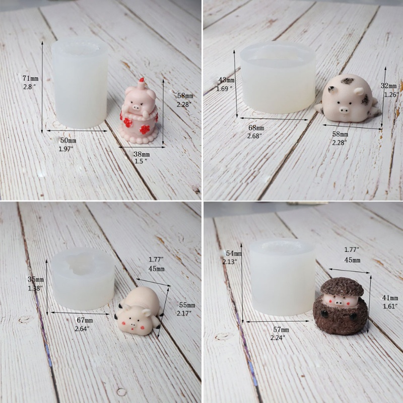 SIY  3D Dudu Pig Silicone Mold Resin Epoxy Casting Making DIY Soap Candle Jewelry