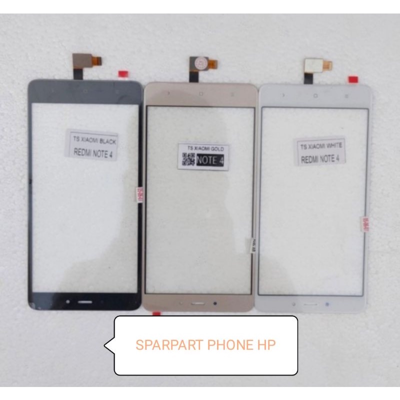 Touchscreen Taskrin Layar Sentuh Xiaomi Redmi Note 4 Mediatek MTK Original