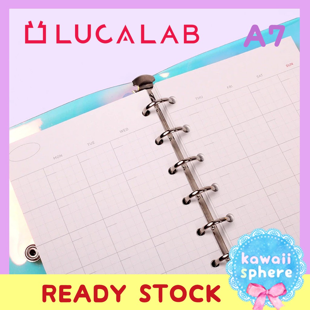 

Lucalab Mini A7 refill monthly | Refill Ring Binder Korea 6-Holes