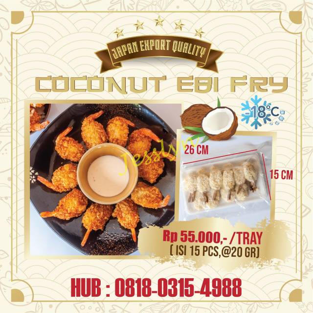 

COCONUT EBI FRY / UDANG GORENG TEPUNG