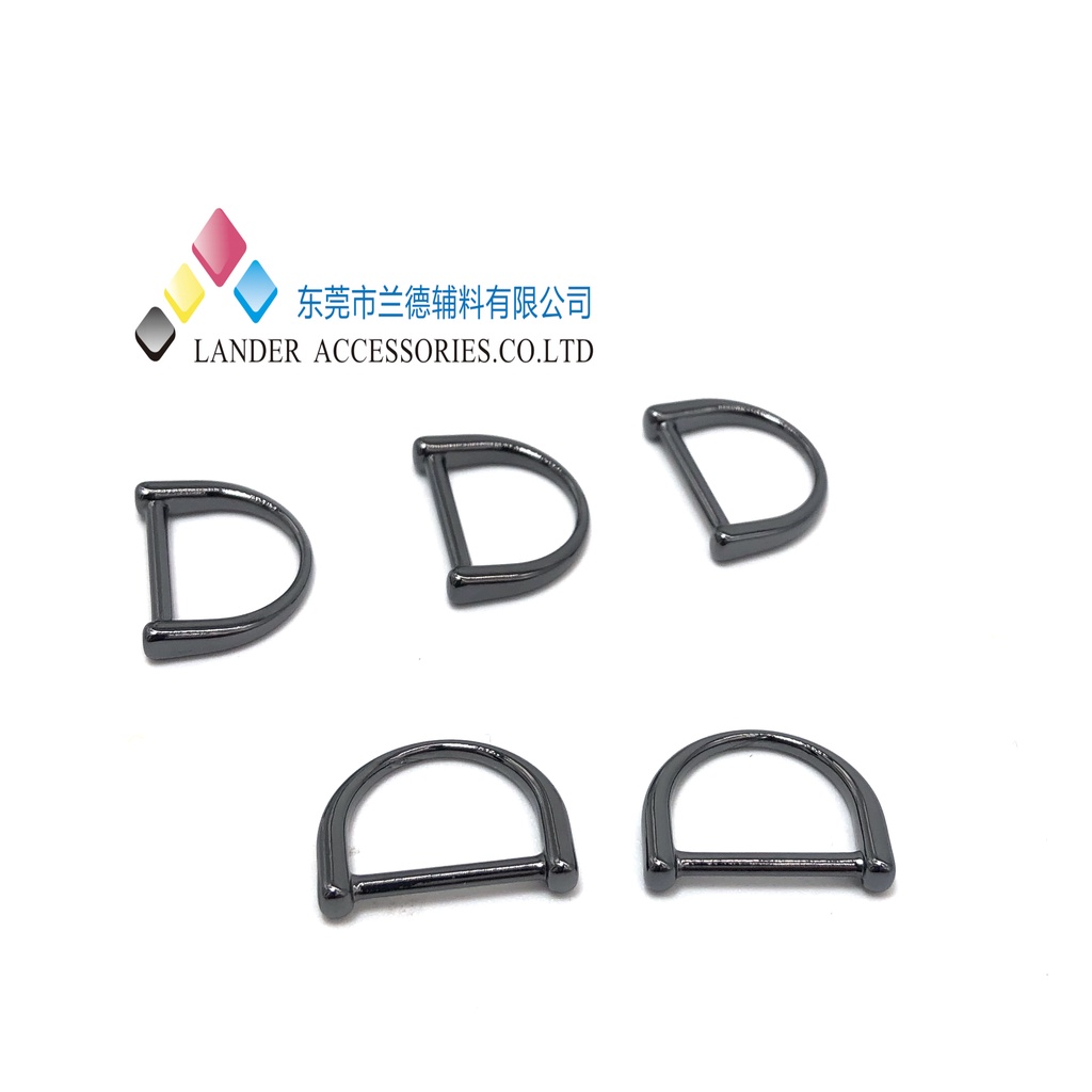 Lander Ring D / Alloy Ring 12.8mm / Shiny Gun Metal / FX0638 / 3pcs