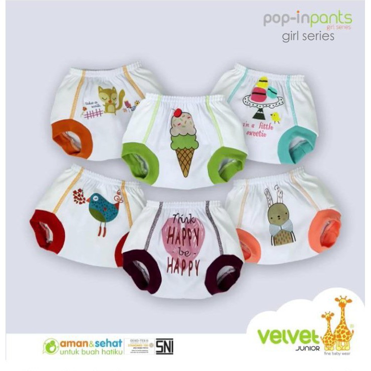 Velvet Celana Pop Monoprint Boy &amp; Girl