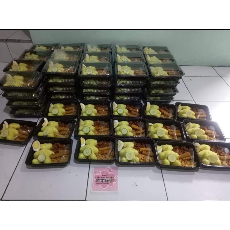 MIKA BROWNIS S  / TRAY BROWNIES S LUX Kue Bolu Bento / Mika Brownis S Lux PET Kecil / Tray Mika Brownis Kecil Small / Tray Sushi