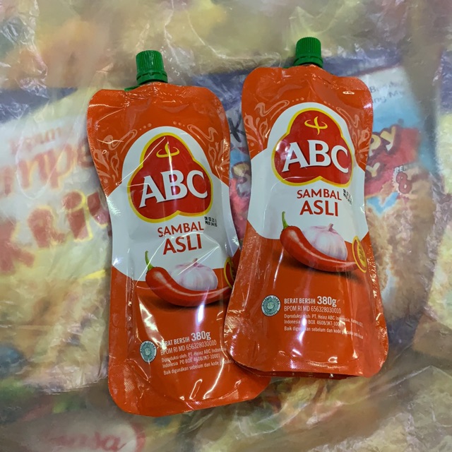 

Saus sambal ABC pouch 380g (Asli/ekstra pedas)