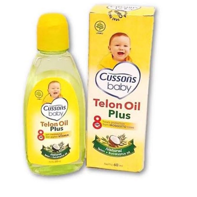 Cussons Baby Telon Oil Plus 60ml - Cussons Minyak Telon Plus - Telon +