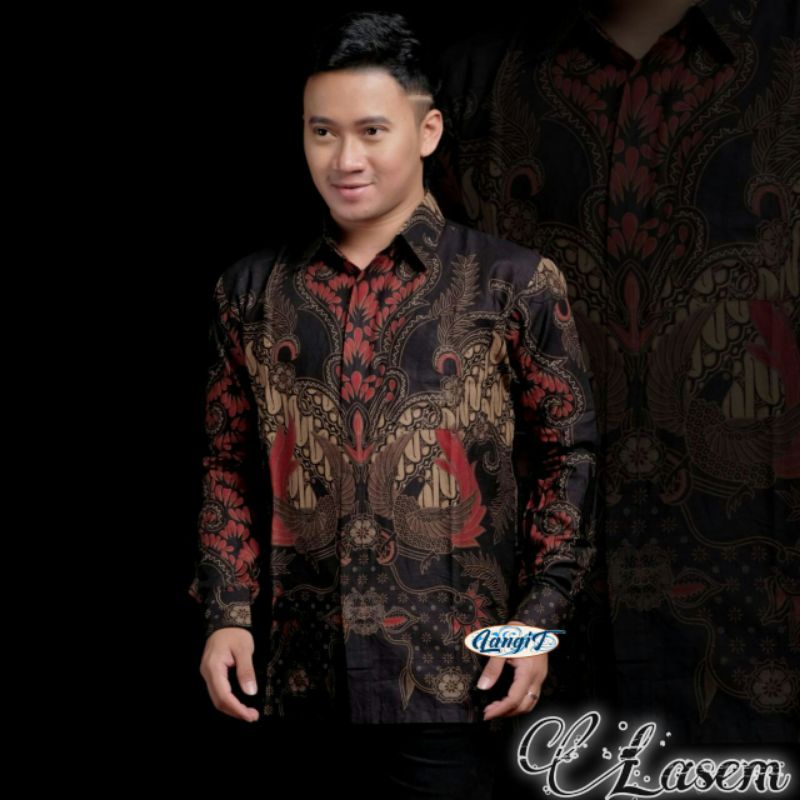 BAJU BATIK PRIA LENGAN PANJANG KEMEJA BATIK PRIA TERBARU TERLARIS