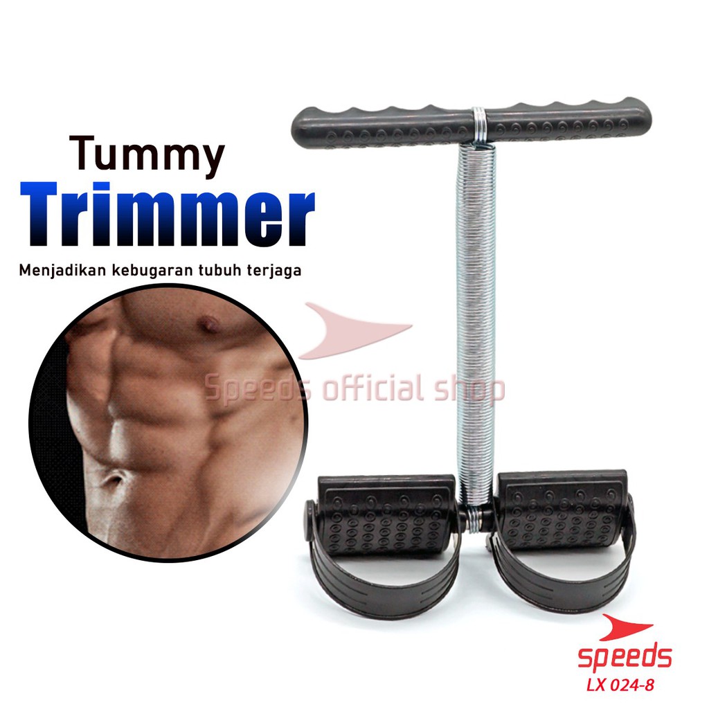 SPEEDS Tummy Trimmer alat fitness alat olahraga pengecil perut dan pembakar lemak Spring 024-8