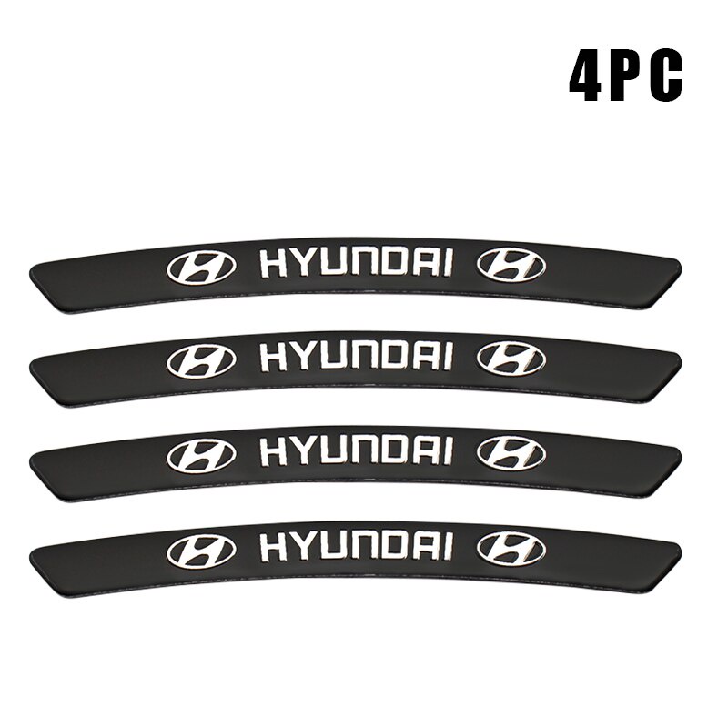 4pcs Stiker Velg Mobil Balap Bahan Aluminum Untuk Hyundai Getz Accent Atoz I20 Avega Trajet H1