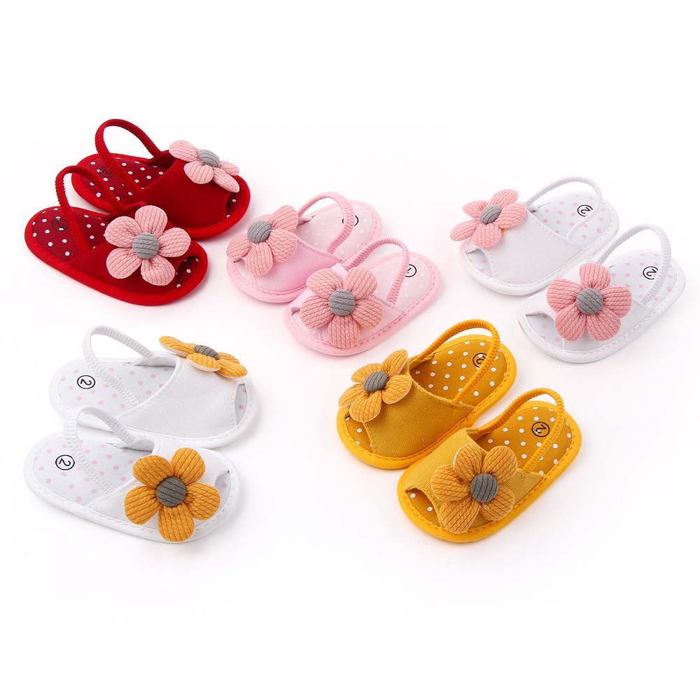 babyfit prewalker anak sandal KNITTY FLOWER sandal anak bayi dengan tali belakang karet mb-0717r