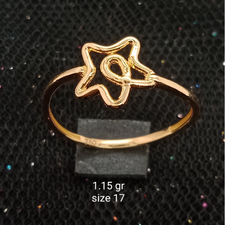 Cincin Emas 17K - 1.15 gr Kadar 750 - CMS100000003