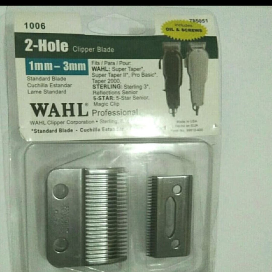 Mata Pisau Alat Cukur Wahl Original 2-0 Hole Super Tapper Wahl Blade Original