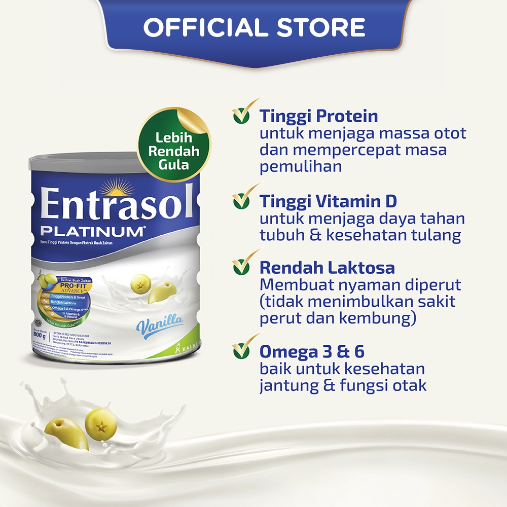 Entrasol Twinpack Platinum Vanilla 800g