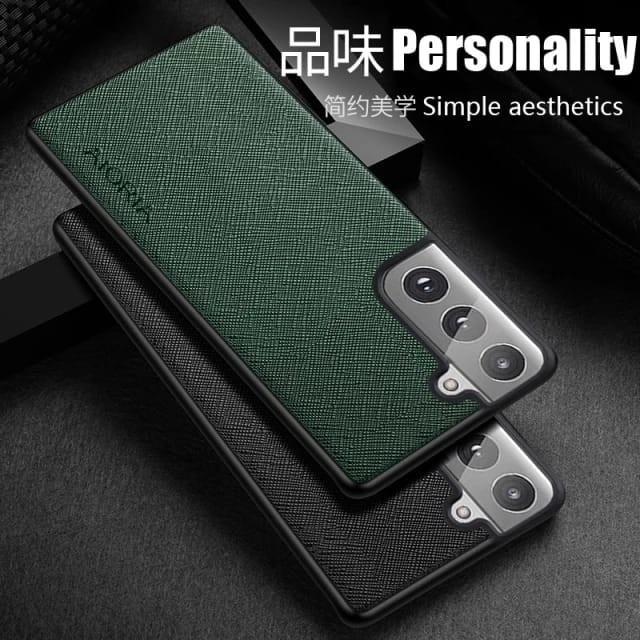 SAMSUNG S23 ULTRA / S22 / S22 PLUS / S22 ULTRA / S21 FE / S21 / S21 PLUS / S21 ULTRA SOFT CASE CANVAS CROSS PATTERN