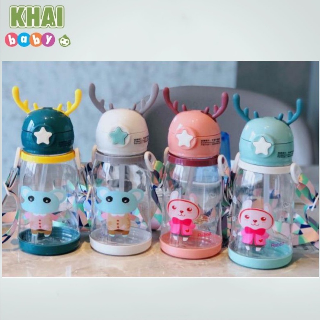 Botol minum anak lucu tanduk rusa BPA Free