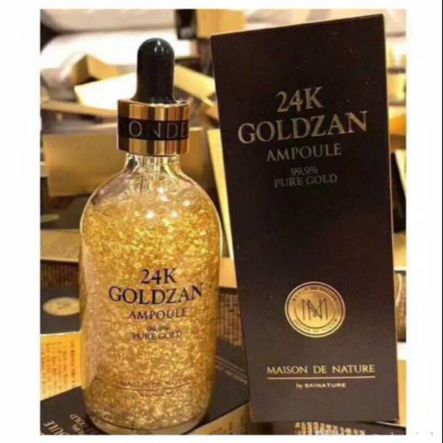 Goldzan Serum Serum Muka 24K Original Pembersih Jerawat Awet Muda Wajah Kencang