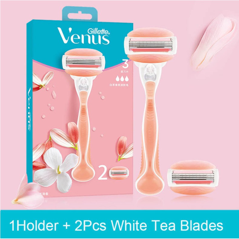 Gillette Venus Shaver Epilator Cukur Silet Gagang Trimmer Spa Breeze Pink Lady Untuk Anak Perempuan Set Cukur Rambut Wajah/Tubuh