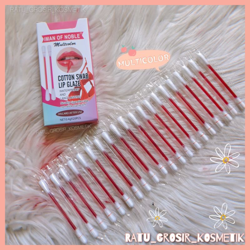 PER PACK!!!LIP COTTON SWAB LIP GLAZE/COTTON BUDS STICK CUP LIP TINT NO.D-11